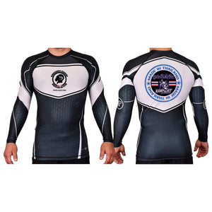 Renaissance Academy of MA Academy Rash Guards Black/White #8107 I