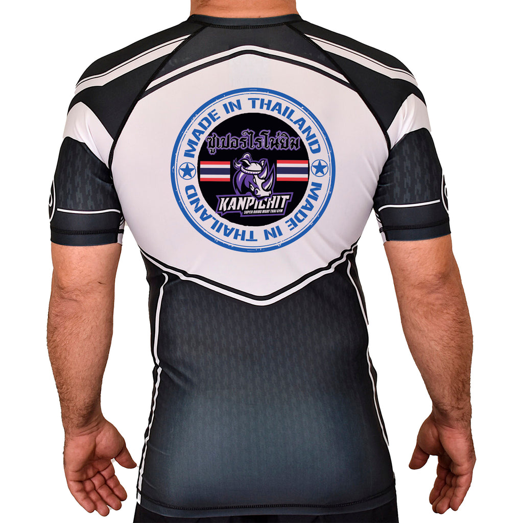 Renaissance Academy of MA Academy Rash Guards Black/White #8107 I