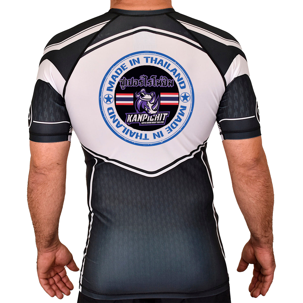 Renaissance Academy of MA Academy Rash Guards Black/White #8107 I