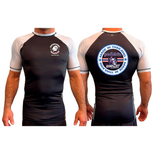 Renaissance Academy of MA All Black Ranked Short Sleeve Rash Guards #8107 I