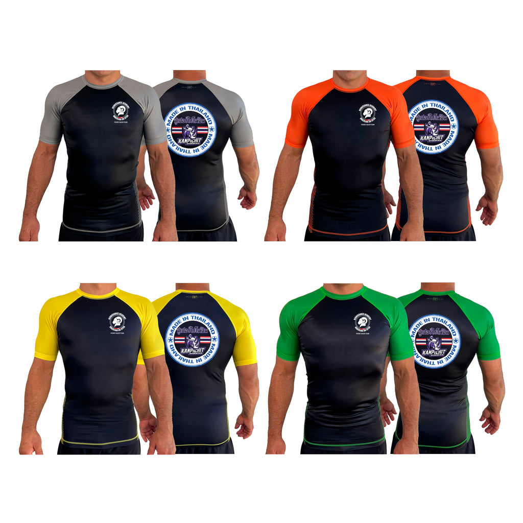 Renaissance Academy of MA All Black Ranked Short Sleeve Rash Guards #8107 I
