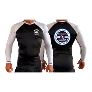 Renaissance Academy of MA All Black Ranked Long Sleeve Rash Guards #8107 I