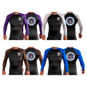Renaissance Academy of MA All Black Ranked Long Sleeve Rash Guards #8107 I