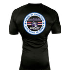 Renaissance Academy of MA All Black Custom Rash Guards Short Sleeves #8107 I