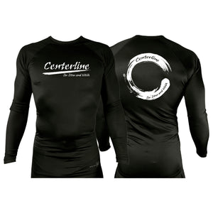 Centerline Jiu Jitsu and MMA All Black Custom Rash Guards Long Sleeves #8108 A