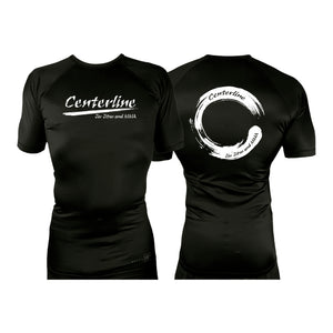 Centerline Jiu Jitsu and MMA All Black Custom Rash Guards Short Sleeves #8108 A