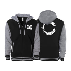 Centerline Jiu Jitsu and MMA Academy Varsity Zip-Up Hoodies #8108 B