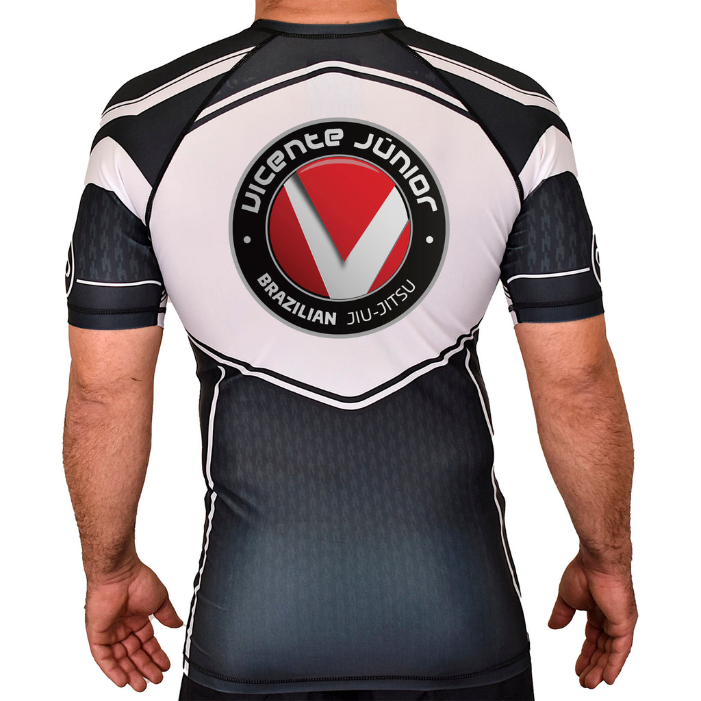 Saint Mary's BJJ Academy Rash Guards Black/White #8109 A
