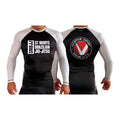 Saint Mary's BJJ All Black Ranked Long Sleeve Rash Guards #8109 A