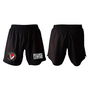 Saint Mary's BJJ All Black Custom Shorts 2.0 #8109 A