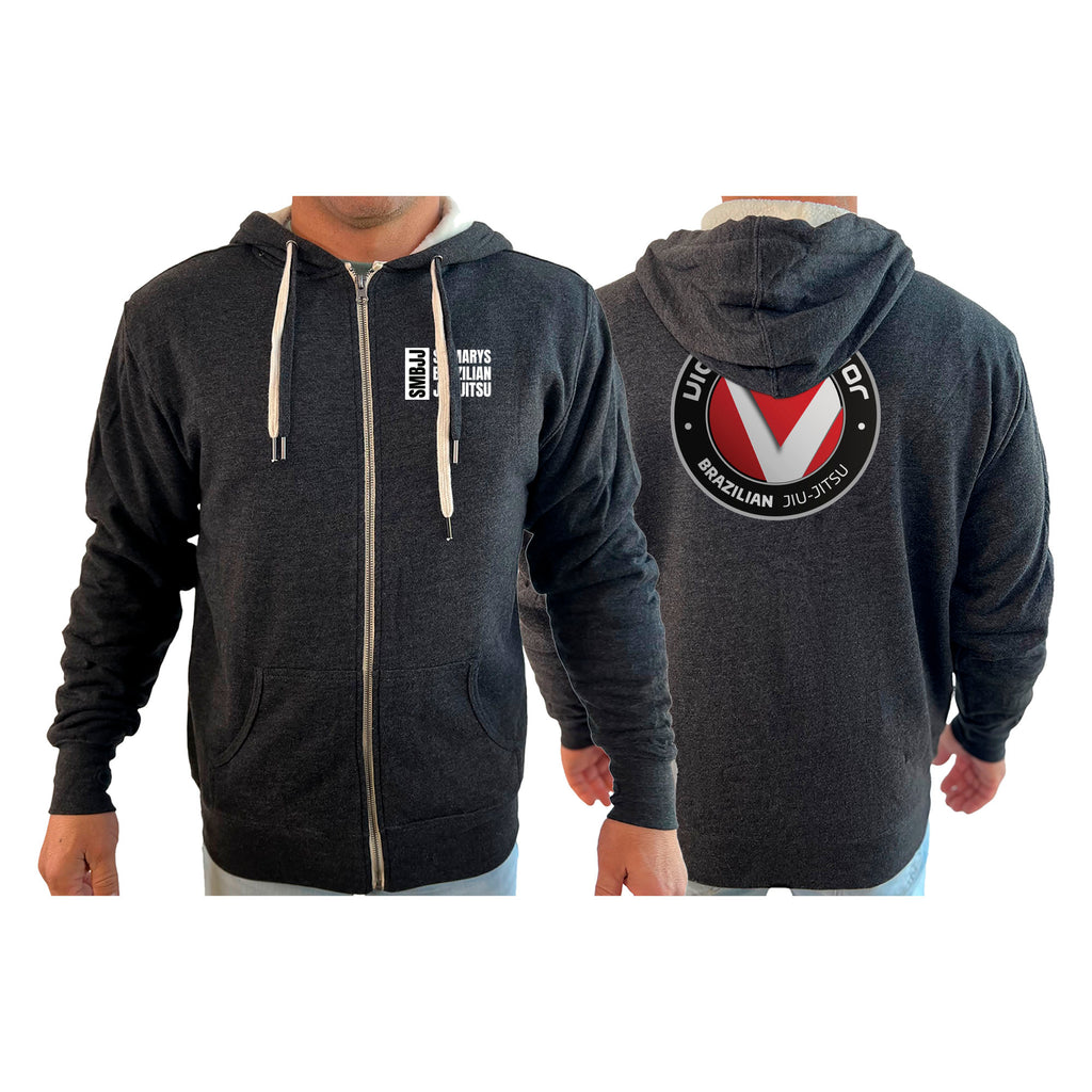 Saint Mary's BJJ Academy Sherpa Lined Zip-Up Hoodie #8109 A