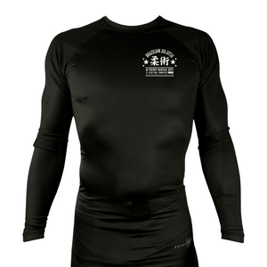 M-Theory Martial Arts All Black Rash Guards Long Sleeves #8111 A