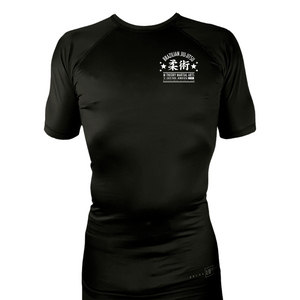 M-Theory Martial Arts All Black Rash Guards Short Sleeves #8111 A