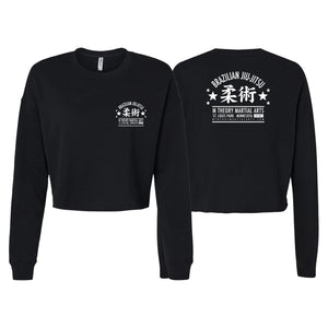 M-Theory Martial Arts Women's Cropped Crewneck Sweatshirt #8111 A