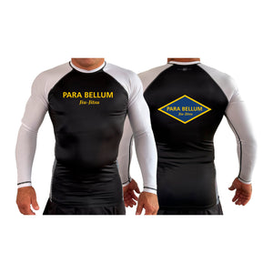 Para Bellum All Black Ranked Long Sleeve Rash Guards #8113 B (Jiu Jitsu)