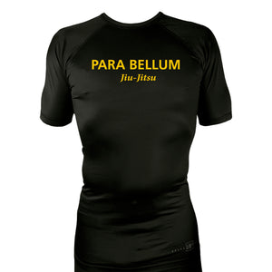 Para Bellum All Black Custom Rash Guards Short Sleeves #8113 B (Jiu Jitsu)