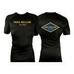 Para Bellum All Black Custom Rash Guards Short Sleeves #8113 B (Jiu Jitsu)
