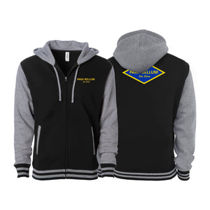 Para Bellum Academy Varsity Zip-Up Hoodie #8113 B (Jiu Jitsu)