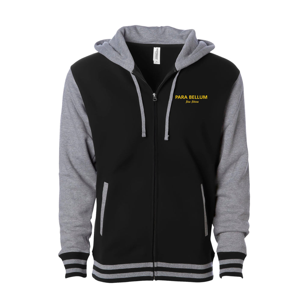 Para Bellum Academy Varsity Zip-Up Hoodie #8113 B (Jiu Jitsu)