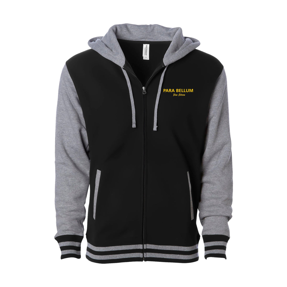 Para Bellum Academy Varsity Zip-Up Hoodie #8113 B (Jiu Jitsu)