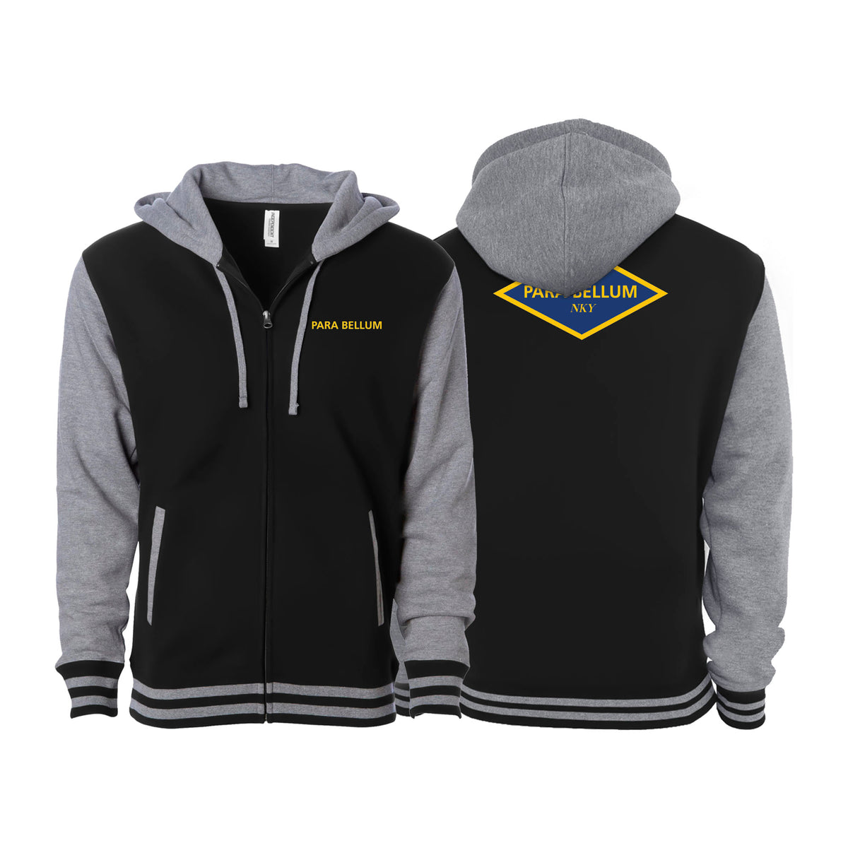 Para Bellum Academy Varsity Zip-Up Hoodies #8113 E