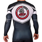 Lineage BJJ Academy Rash Guards Black/White #8114 A