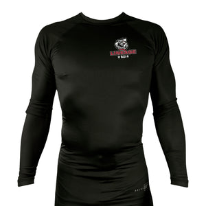 Lineage BJJ All Black Custom Rash Guards Long Sleeves #8114 B