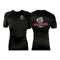 Lineage BJJ All Black Custom Rash Guards Short Sleeves #8114 B