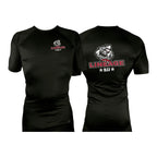 Lineage BJJ All Black Custom Rash Guards Short Sleeves #8114 B