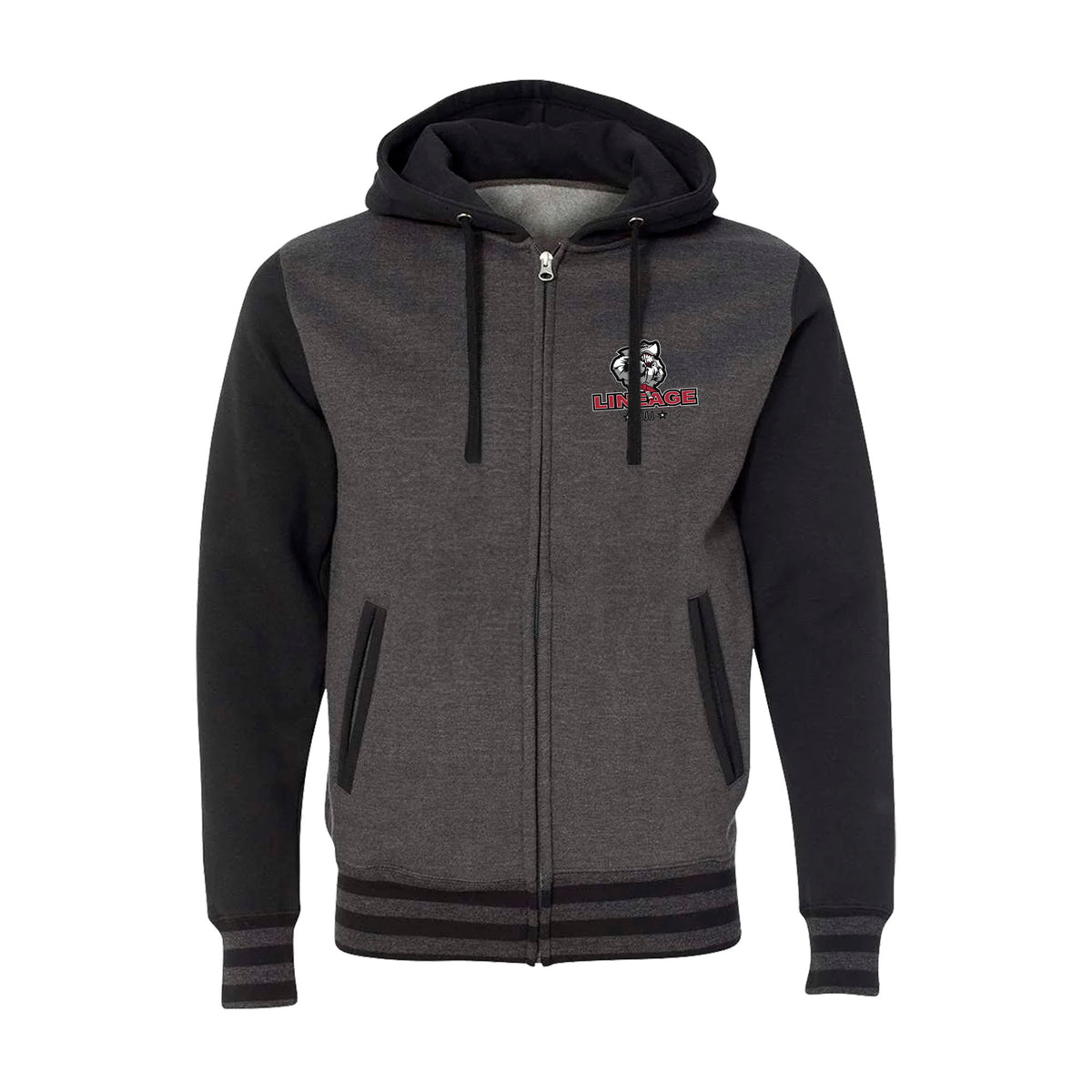 Lineage BJJ Academy Varsity Zip-Up Hoodies #8114 B