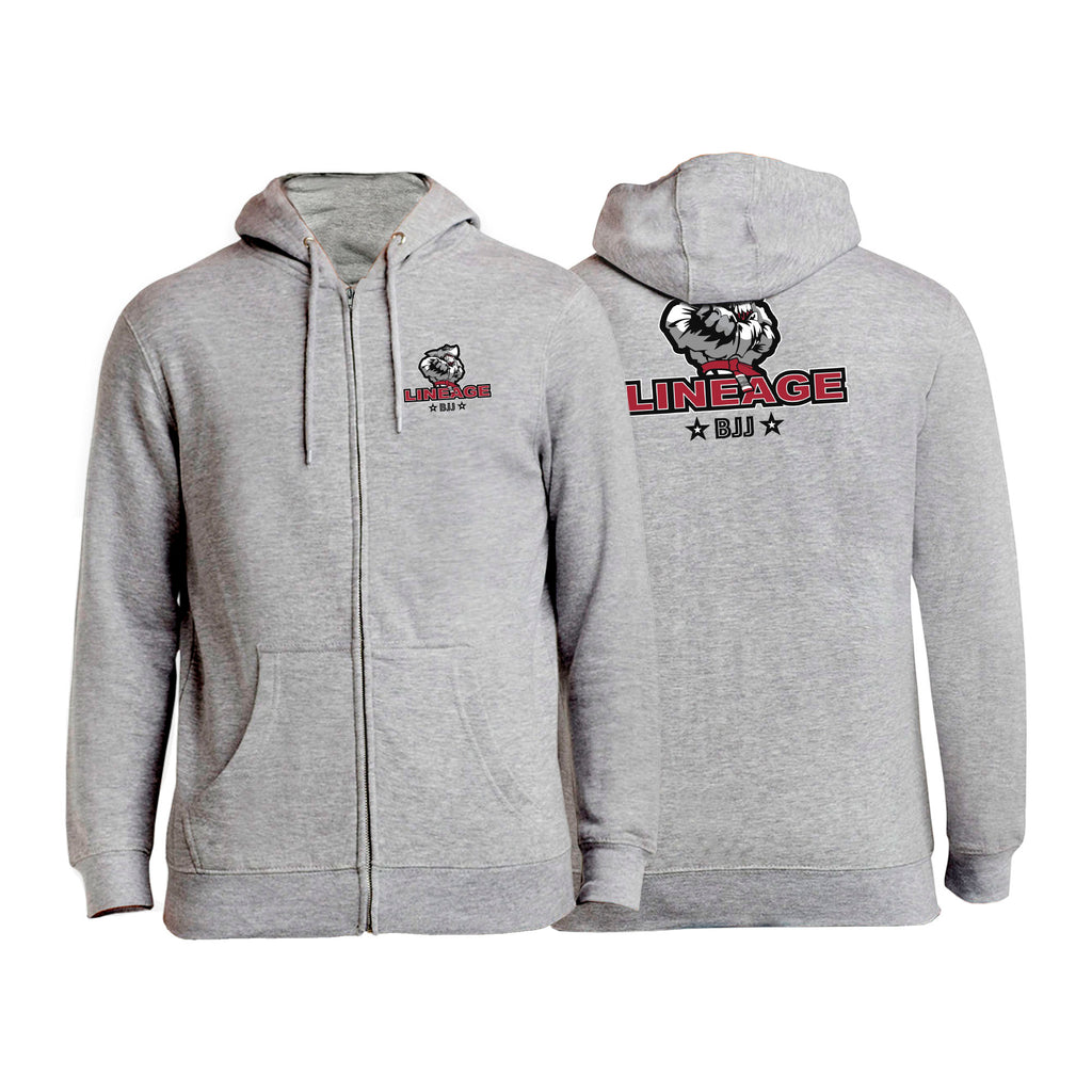 Lineage BJJ Academy Zip-Up Hoodies #8114 B