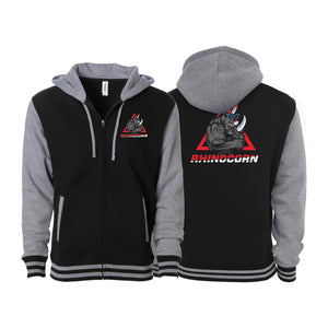 Lineage BJJ Varsity Zip-Up Hoodies #8114 C (Rhinocorn)