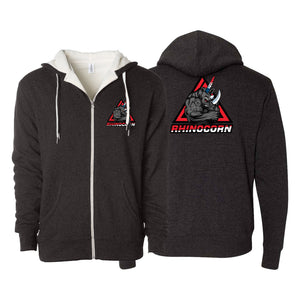 Lineage BJJ Sherpa Lined Zip-Up Hoodie #8114 C (Rhinocorn)