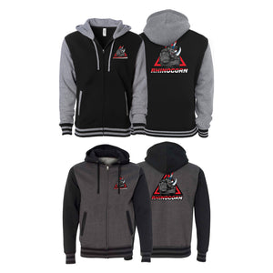Lineage BJJ Varsity Zip-Up Hoodies #8114 C (Rhinocorn)