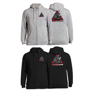 Lineage BJJ Zip-Up Hoodies #8114 C (Rhinocorn)
