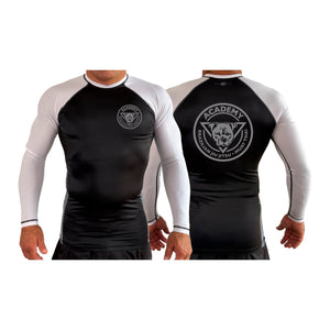 The Academy Maine All Black Ranked Long Sleeve Rash Guards #8115 A
