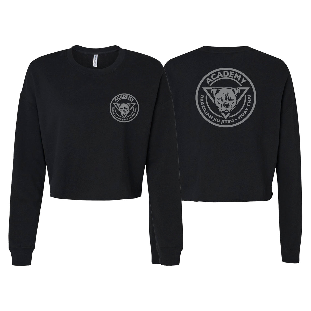 The Academy Maine Women's Cropped Crewneck Sweatshirt #8115 A