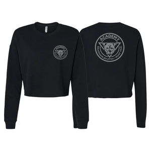 The Academy Maine Women's Cropped Crewneck Sweatshirt #8115 A