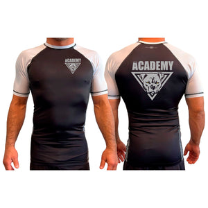 The Academy Maine All Black Ranked Short Sleeve Rash Guards #8115 C