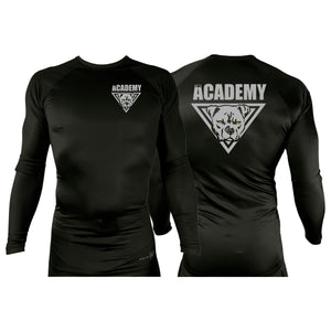 The Academy Maine All Black Custom Rash Guards Long Sleeves #8115 C