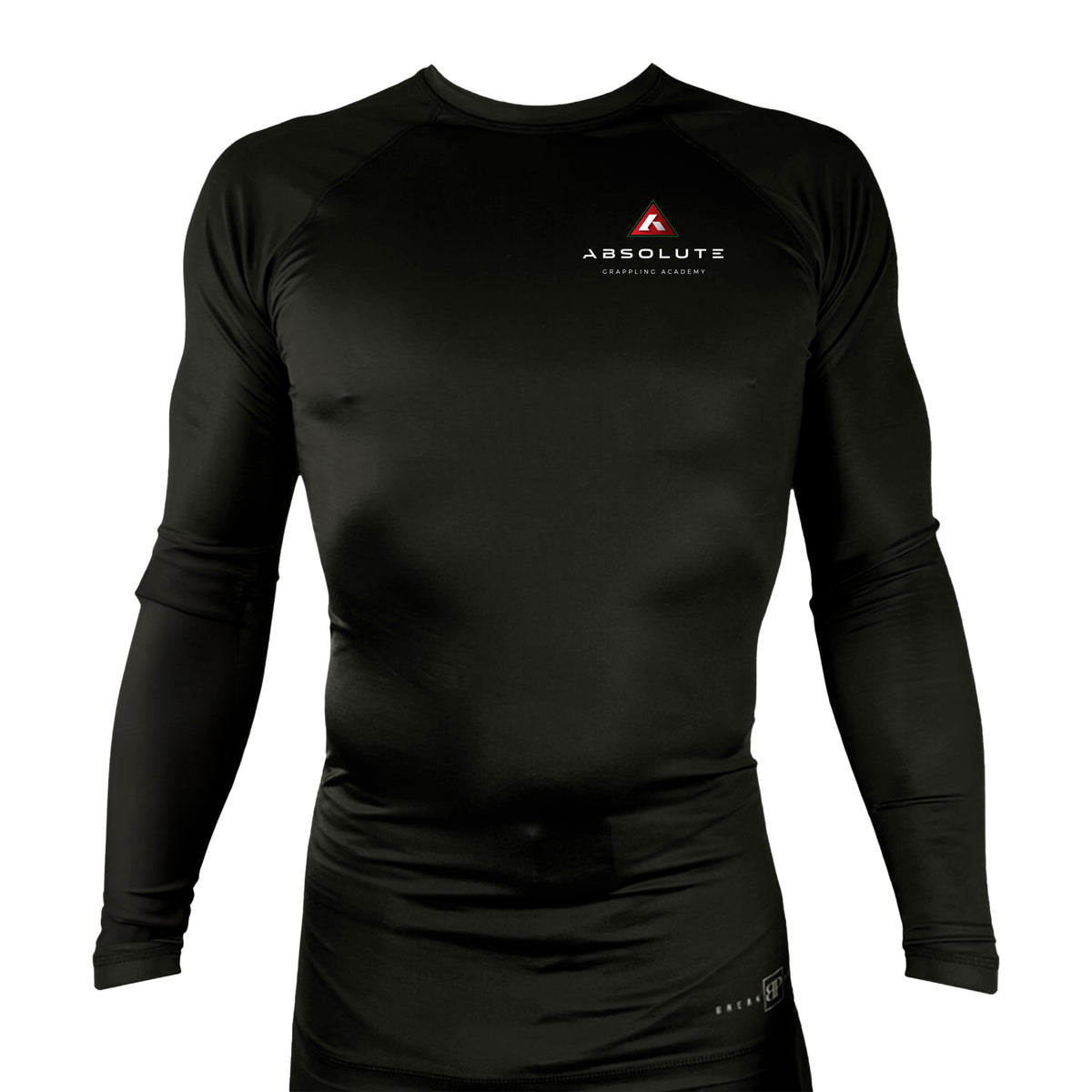 Absolute Grappling All Black Rash Guards Long Sleeves #8116 A