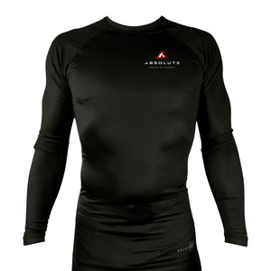 Absolute Grappling All Black Rash Guards Long Sleeves #8116 A