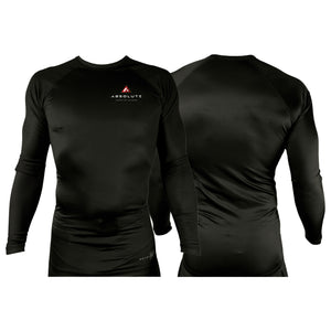 Absolute Grappling All Black Rash Guards Long Sleeves #8116 A