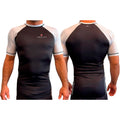 Absolute Grappling All Black Ranked Short Sleeve Rash Guards #8116 A