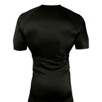 Absolute Grappling All Black Rash Guards Short Sleeves #8116 A