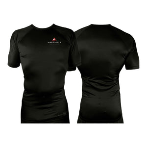 Absolute Grappling All Black Rash Guards Short Sleeves #8116 A
