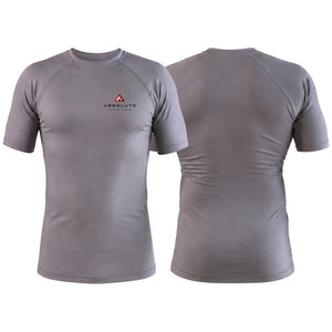 Absolute Grappling Gray Rash Guards Short Sleeve #8116 A