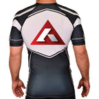 Absolute Grappling Academy Rash Guards Black/White #8116 B (Set up No. 2)