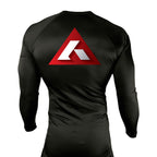 Absolute Grappling All Black Rash Guards Long Sleeves #8116 B (Set up No. 2)