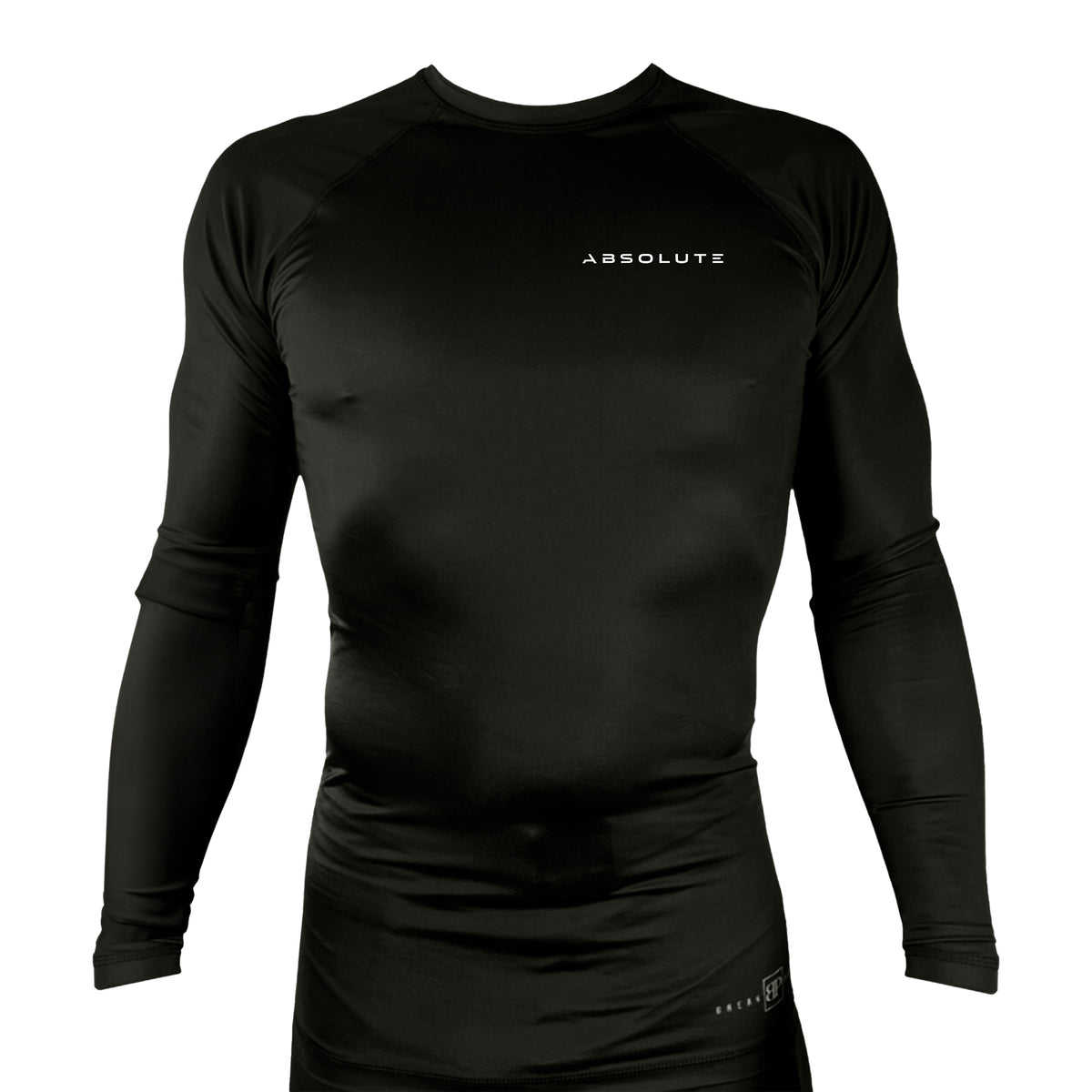 Absolute Grappling All Black Rash Guards Long Sleeves #8116 B (Set up No. 2)
